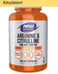 NOW NOW Arginine and Citrulline 120 kapszula