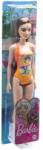 BARBIE - I can be Papusa Barbie Satena Cu Costum De Baie Portocaliu (mtdwj99_hdc49)