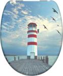 Eisl Lighthouse Wc-ülőke, Duroplaszt, Műanyag Zsanér, Lecsapódásgátlós, Mintás