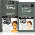 Beauty Formulas Charcoal patch-uri de curatare a prilor de pe nas 6 buc Masca de fata