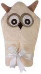 Babymatex Jimmy Owl prosop de baie cu glugă 80x80 cm