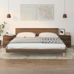vidaXL Noptiere, 2 buc. , stejar maro, 40x30x40 cm, lemn prelucrat (815410)