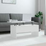 vidaXL Măsuță de cafea, alb, 102x50, 5x46, 5 cm, lemn prelucrat (809719) Masa de cafea