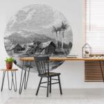 WallArt Tapet în formă de cerc „Landscape of Guadeloupe, 142, 5 cm WPC-WA22 (440370)