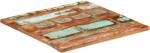 vidaXL Blat de masă pătrat, 70 x 70 cm, lemn masiv reciclat, 25-27 mm (286059) - vidaxl