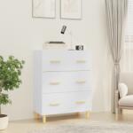 vidaXL Servantă, alb extralucios, 70x34x90 cm, lemn prelucrat (812156) Comoda