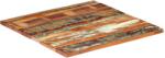 vidaXL Blat de masă pătrat, 80 x 80 cm, lemn masiv reciclat, 25-27 mm (286062) - vidaxl