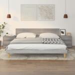 vidaXL Noptiere, 2 buc. , sonoma gri, 40x30x40 cm, lemn prelucrat (815408)