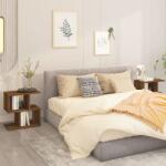 vidaXL Noptiere, 2 buc. , stejar maro, 50x30x51, 5 cm, lemn prelucrat (815833)