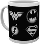 GB eye Cana GB eye DC Comics: Justice League - Monotone Logos (MG2336)