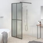 vidaXL sötét edzett üveg zuhanyfal küszöb nélküli zuhanyhoz 90x195cm (151885) - vidaxl