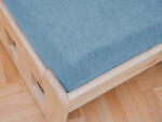  Cearsaf Frotir cu elastic 90x200 cm albastru deschis