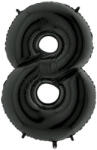 Balloons4party Balon folie cifra 8 negru 66 cm