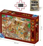 D-Toys Puzzle Egyptian Pyramid - Puzzle adulți 1000 piese - Cartoon Collection (61218-03) Puzzle