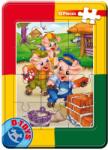 D-Toys Puzzle Cei trei purceluși - Mini puzzle 12 piese (60822-02) Puzzle