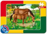 D-Toys Puzzle animale domestice: Cai - Puzzle 12 piese (60181-04) Puzzle