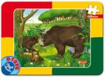 D-Toys Puzzle - animale sălbatice: Urși - Puzzle 12 piese (60181-08) Puzzle
