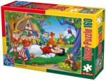 D-Toys Super Puzzle Albă ca Zăpada - Puzzle copii, 160 piese (60495-01) Puzzle