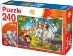 DEICO Puzzle Scenă cu animale sălbatice - Puzzle copii, 240 piese (61393-04) Puzzle