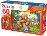 DEICO Puzzle Animale sălbatice - Puzzle copii, 60 piese (61478-03) Puzzle