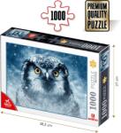 DEICO Puzzle Bufniță iarna - Puzzle adulți 1000 piese - Animal Puzzle (75727) Puzzle