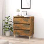 vidaXL Servantă, stejar fumuriu, 60x35x69 cm, lemn compozit (815804) Comoda