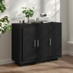 vidaXL Servantă, negru, 92x35x75 cm, lemn compozit (811836) Comoda