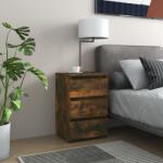 vidaXL Noptiere, 2 buc. , stejar fumuriu, 40x35x62, 5 cm, lemn prelucrat (815172)