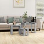 vidaXL Mese suprapuse, 3 buc. , gri beton, lemn compozit (808607)