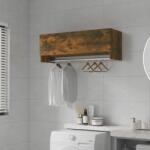 vidaXL Șifonier, stejar fumuriu, 100x32, 5x35 cm, lemn prelucrat (815213) Garderoba