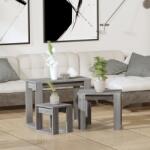 vidaXL Mese suprapuse, 3 buc, stejar Sonoma gri, lemn prelucrat (815223)