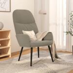 vidaXL Scaun de relaxare, gri deschis, catifea (341001)