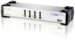ATEN KVMP превключвател, ATEN CS1744C-AT, 4-портов, PS/2-USB, VGA Dual Display, Audio (ATEN-CS1744C-AT) - thx