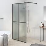 vidaXL sötét edzett üveg zuhanyfal küszöb nélküli zuhanyhoz 118x190 cm (151887) - vidaxl