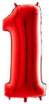Grabo Balon folie cifra 1 rosu 66 cm - articole-petreceri - 17,99 RON