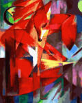 Ipicasso Set pictura pe numere, cu sasiu, Vulpi - Franz Marc, 40x50 cm (PC4050860) Carte de colorat