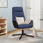 vidaXL Scaun de relaxare, albastru, material textil (341152)