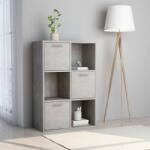 vidaXL Dulap de depozitare, gri beton, 60 x 29, 5 x 90 cm, PAL (801138) Biblioteca