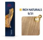 Wella Koleston Perfect Me+ Rich Naturals vopsea profesională permanentă pentru păr 9/31 60 ml