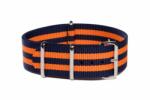  Nato Szíj, Sötétkék/narancs, 22mm