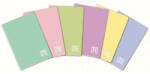 BLASETTI Pasztell színű tűzött füzet A/4, 42 lap kockás, Blasetti One Color Pastel, többféle szín (BRB-6579) - officetrade