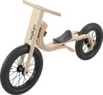 leg&go Bicicleta de balans fara pedale 3 in 1 pentru copii, lemn natur, leggo