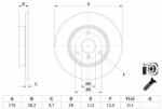 Bosch Disc frana BOSCH 0 986 479 E74 (0 986 479 E74) - automobilus