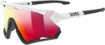 uvex Sportstyle 228 White/Black/Red Mirrored Kerékpáros szemüveg