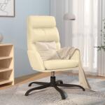 vidaXL Scaun de relaxare, crem, piele ecologică (341142)