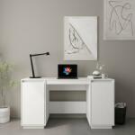 vidaXL Birou, alb, 140x50x75 cm, lemn masiv de pin (814325)