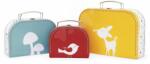 Kaloo Set cu trei valize My 3 suitcases Classique Home Kaloo galben, roșu și verde (K960237) Decoratiune camera copii