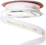  Varázslatos karácsony! " feliratos ripsz szalag 16mm x 20m - Fehér (MG16-30)