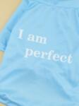  I am perfect" kutyaruha, kék, 3XL-es