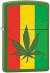 Zippo Brichetă Zippo Cannabis Leaf Rastafarian 8971 8971 Bricheta